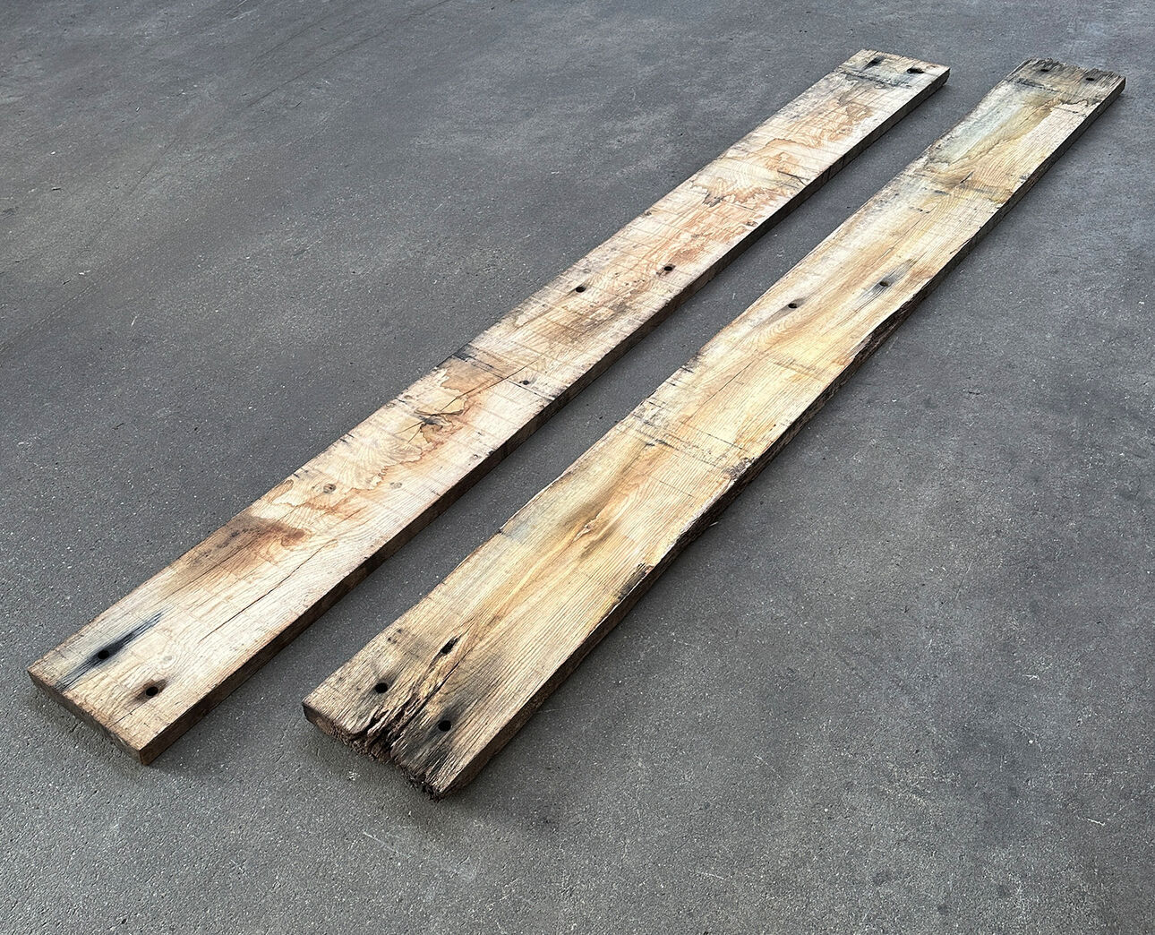 Egetræ fra Operaen - bagsiden af bjælken