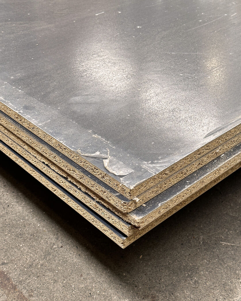 Sortlamineret spånplade 5 stk.