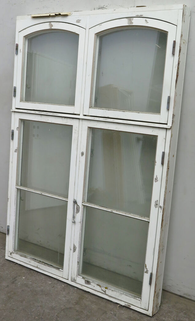 Sprossevindue med koblet ramme