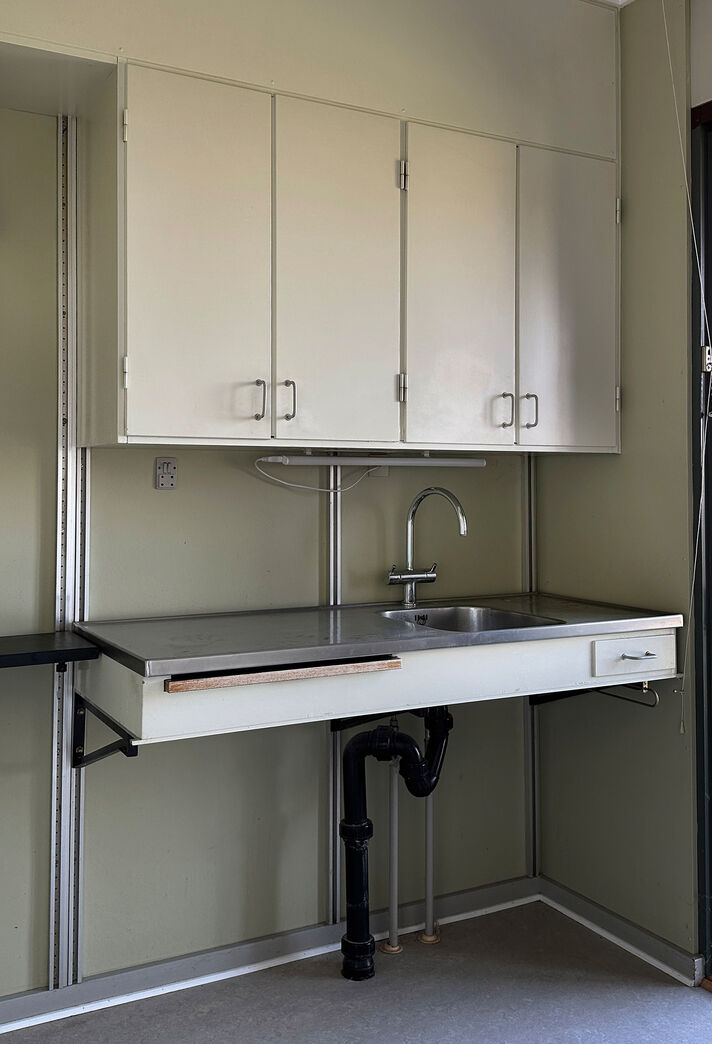 Stålbordplade med vask / hh