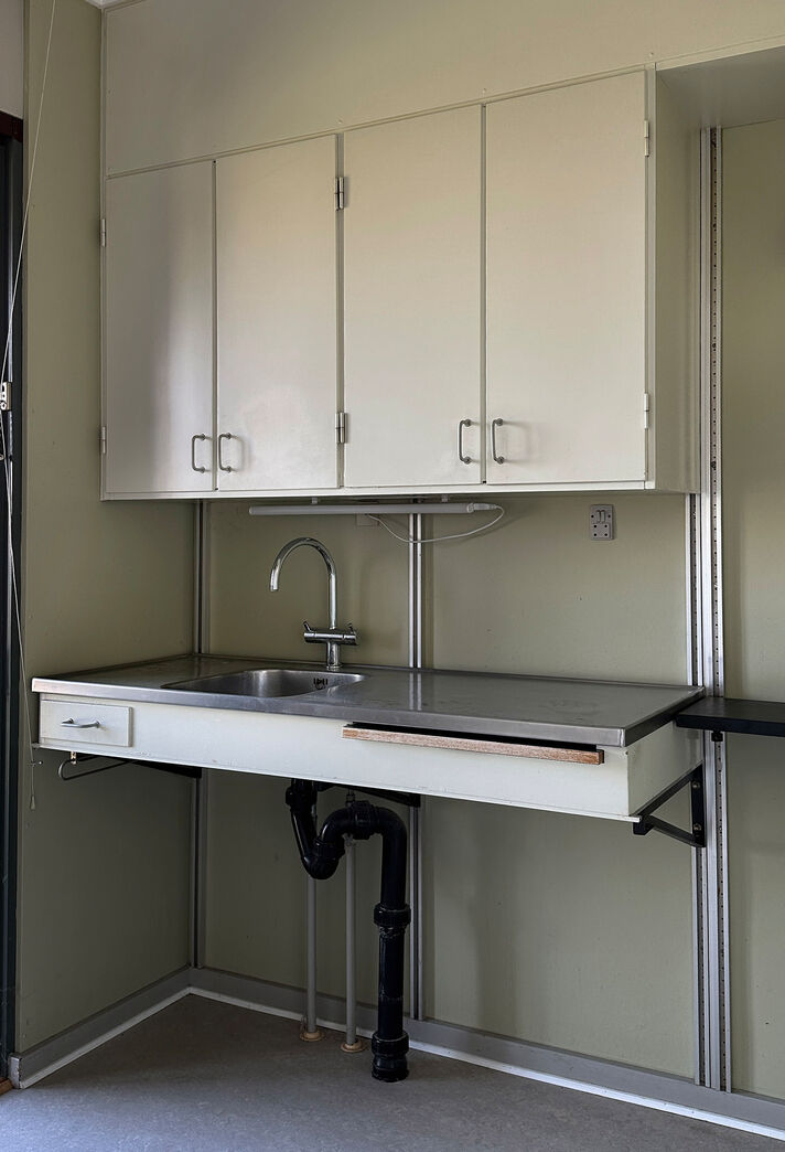 Stålbordplade med vask / vh