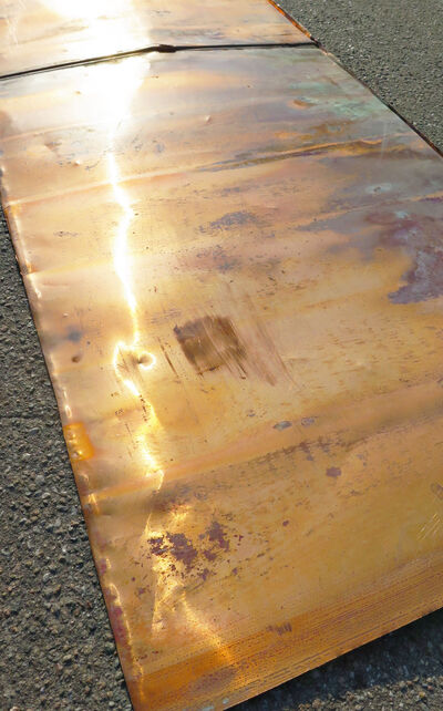 Kobberplade 180 - 230 cm