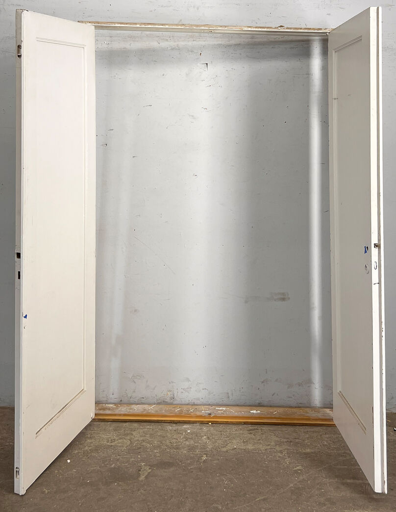 Dobbelt funkisdør med karm