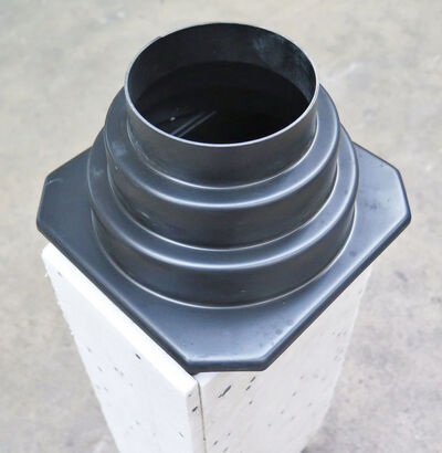 Aftræksrør med isolering 600x175x125 mm