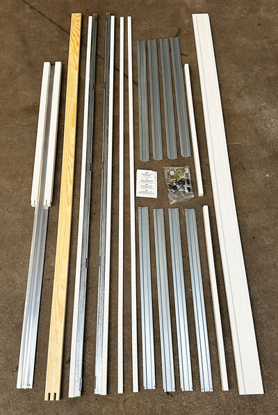 Skydevægselement karmmål 2090x2100 mm væg 109 mm