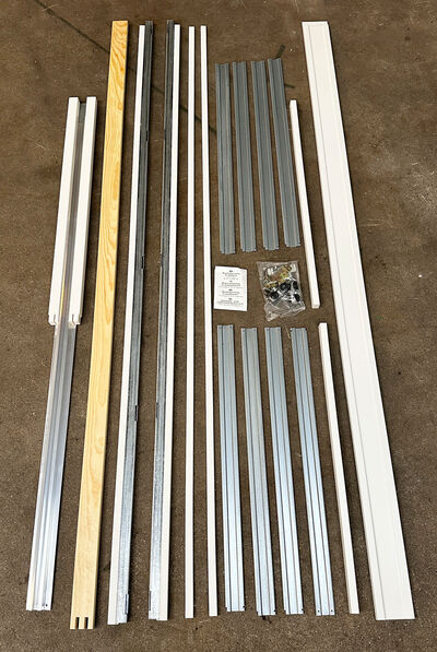 Skydevægselement karmmål 2090x2100 mm væg 122 mm