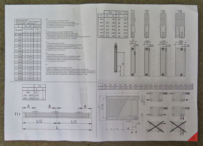 Ny panel radiator 2600x400x22 Ny panel radiator 2600x400x22
