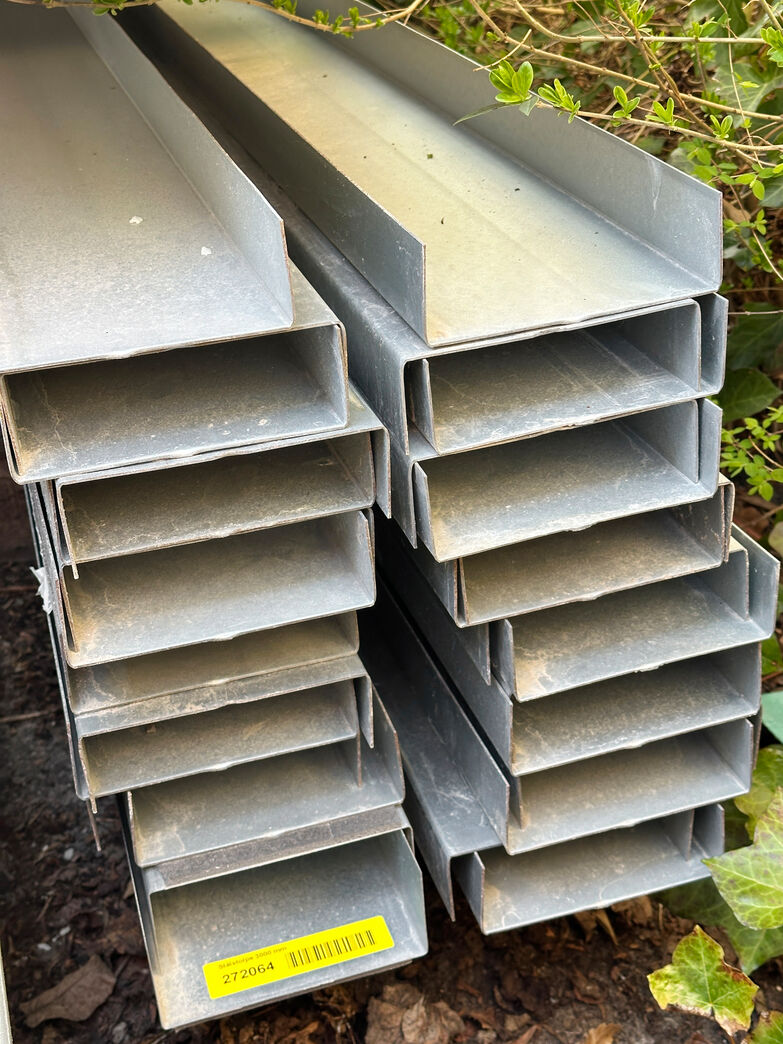 Stålskinne 45x150x3000 mm