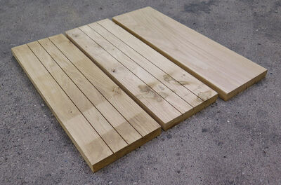 Egetræs terrassebrædder - 30x200x610mm - 2 sortering Egetræs terrassebrædder - 30x200x610mm - 2 sortering