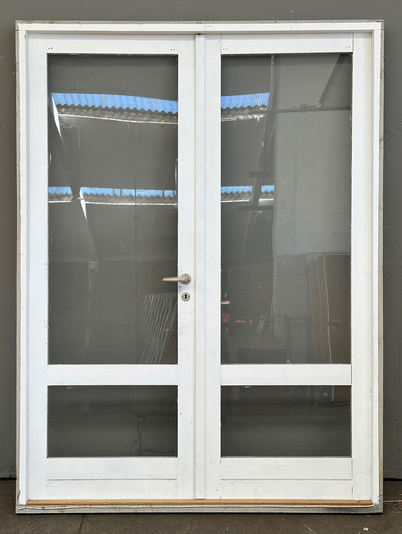Dobbeltdør med glas og karm hh