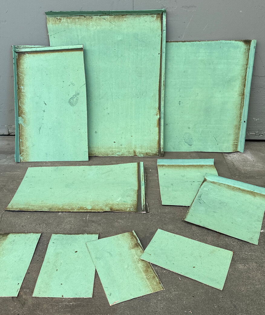 Irret kobberplade 23x30 cm