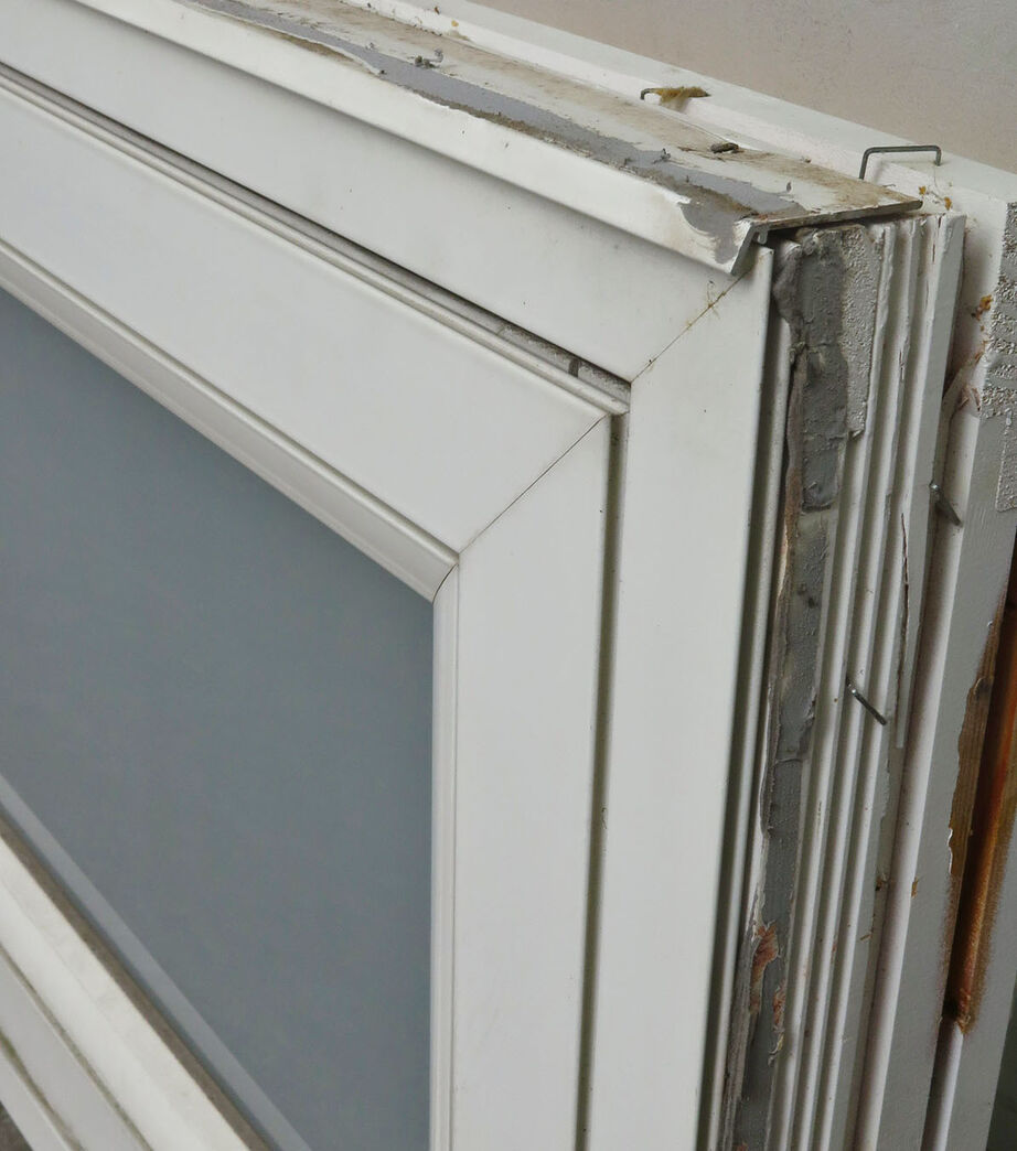 Termovindue med satineret glas - 107 cm