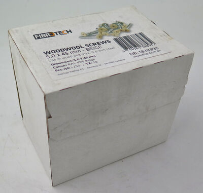 Træbeton skrue 5x45 mm Beige - 250 stk