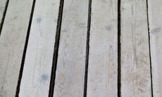 Brugte gulvbrædder i fyr, 34m2, 8,7cm