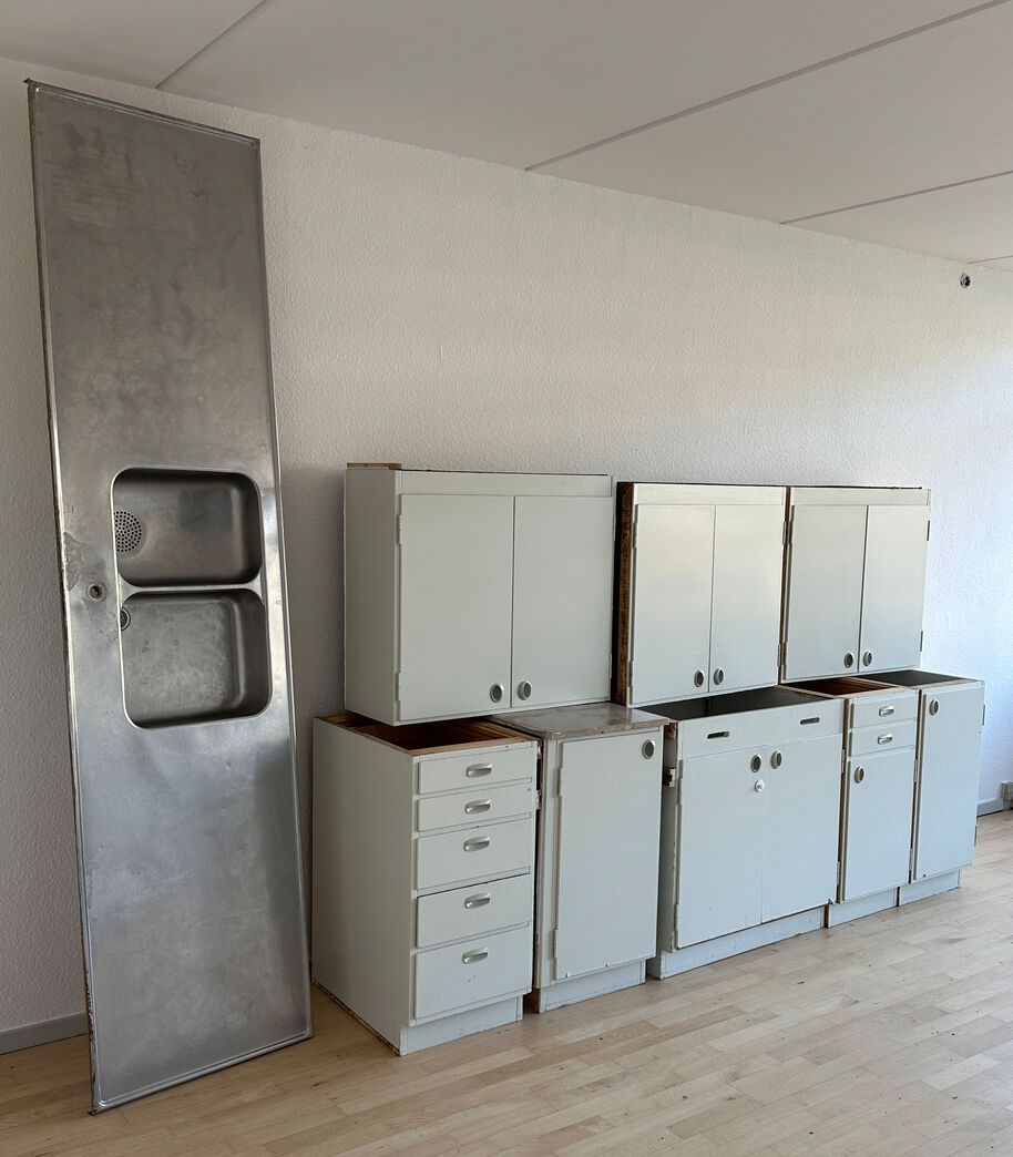 Komplet 60'er køkken, malet