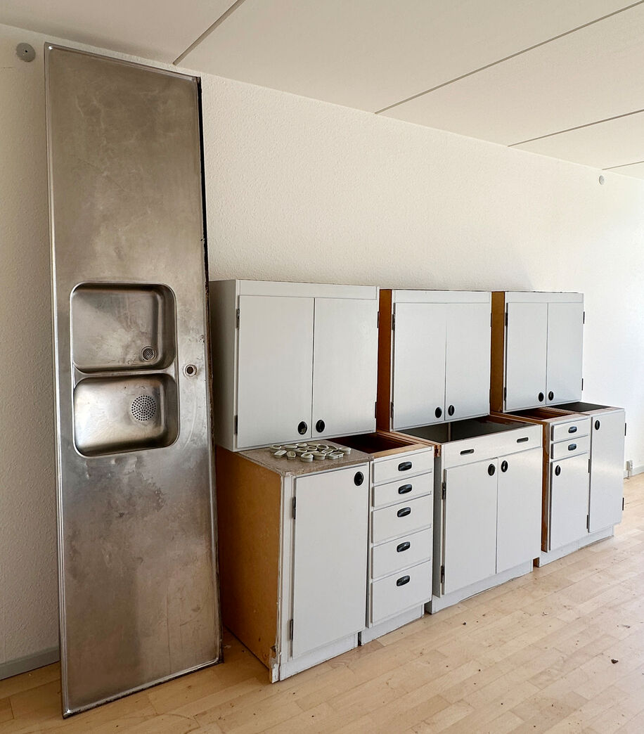 Komplet 60'er køkken, malet