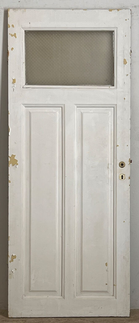 Fyldningsdør med glas, uden karm