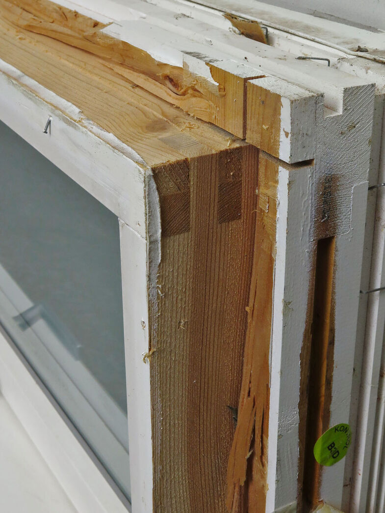 Termovindue med satineret glas - 94 cm