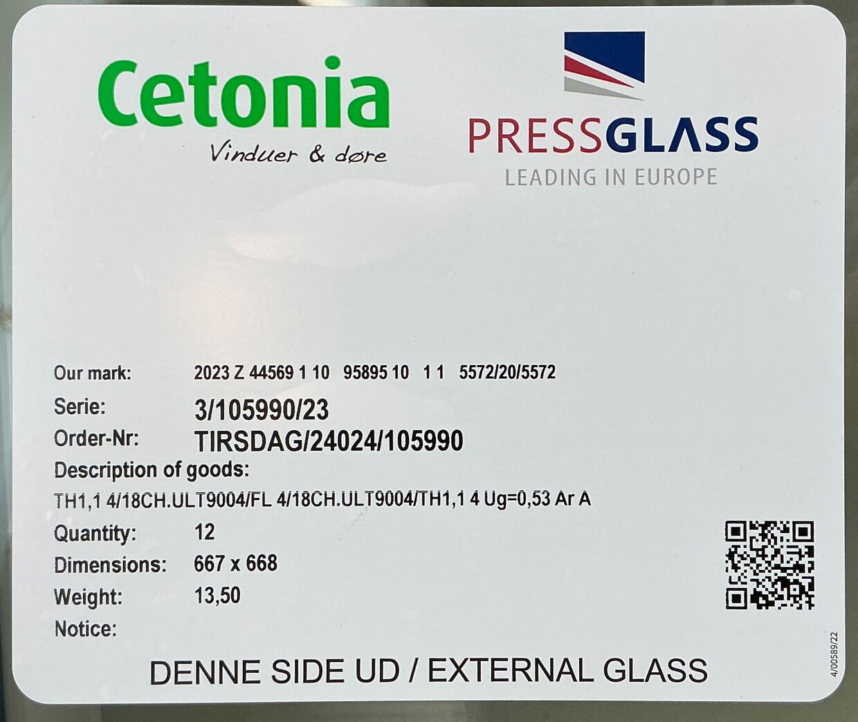 3-lags træ/alu energivindue - oplukkelig hh.vindue