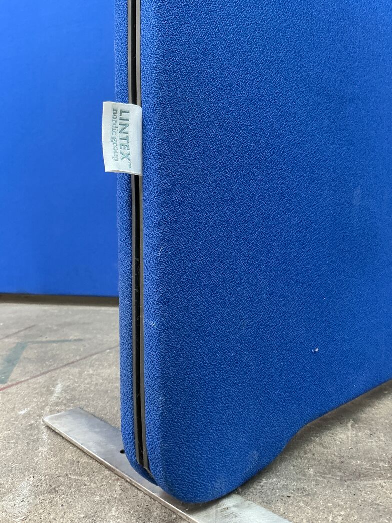 Blå Lintex skærmvæg - 2 stk