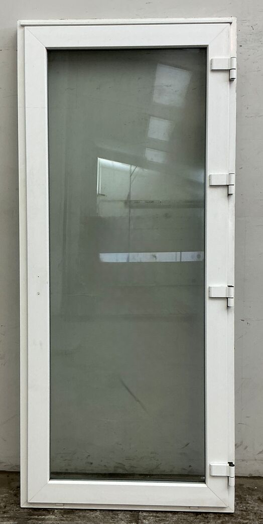 Terrassedør i plast med fuldt glasparti hh.