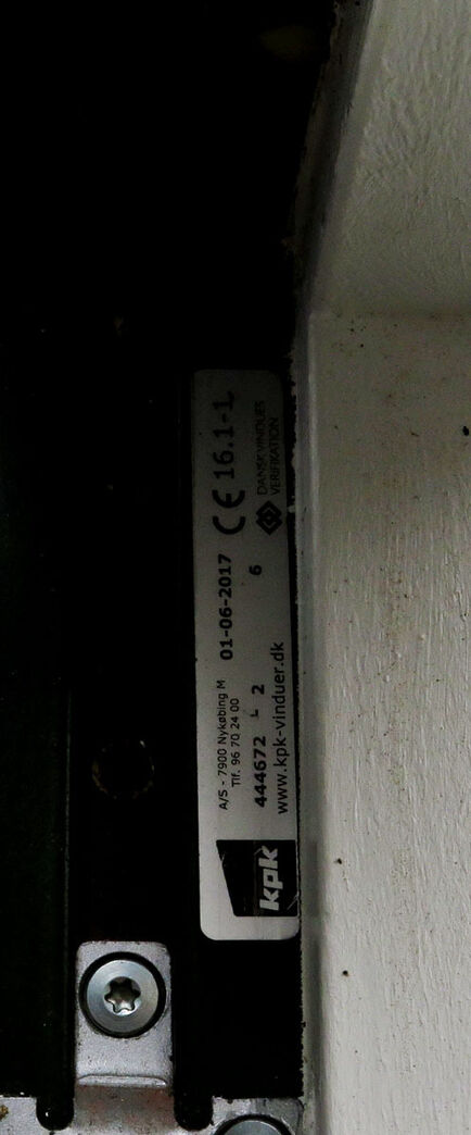 Terrassedør med karm