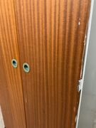 Tectum dobbelt garderobeskab m. malerstænk på lågerne