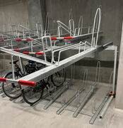 Cykelstativ til 14 cykler i 2 etager