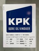 Fastkarms terrassevindue