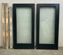 BD30 dobbelt branddør med glas og karm