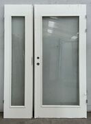 Dobbeltdør med glas uden karm