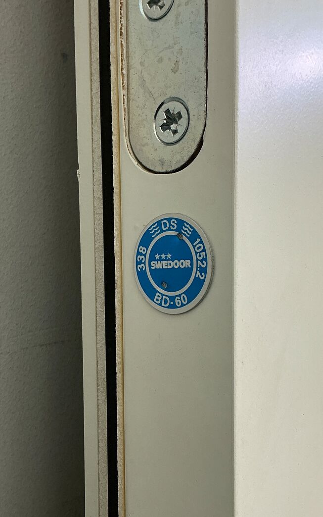BD60 branddør uden karm