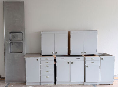 Komplet 60'er køkken, malet