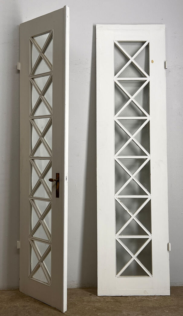 Høj fransk dør med karm