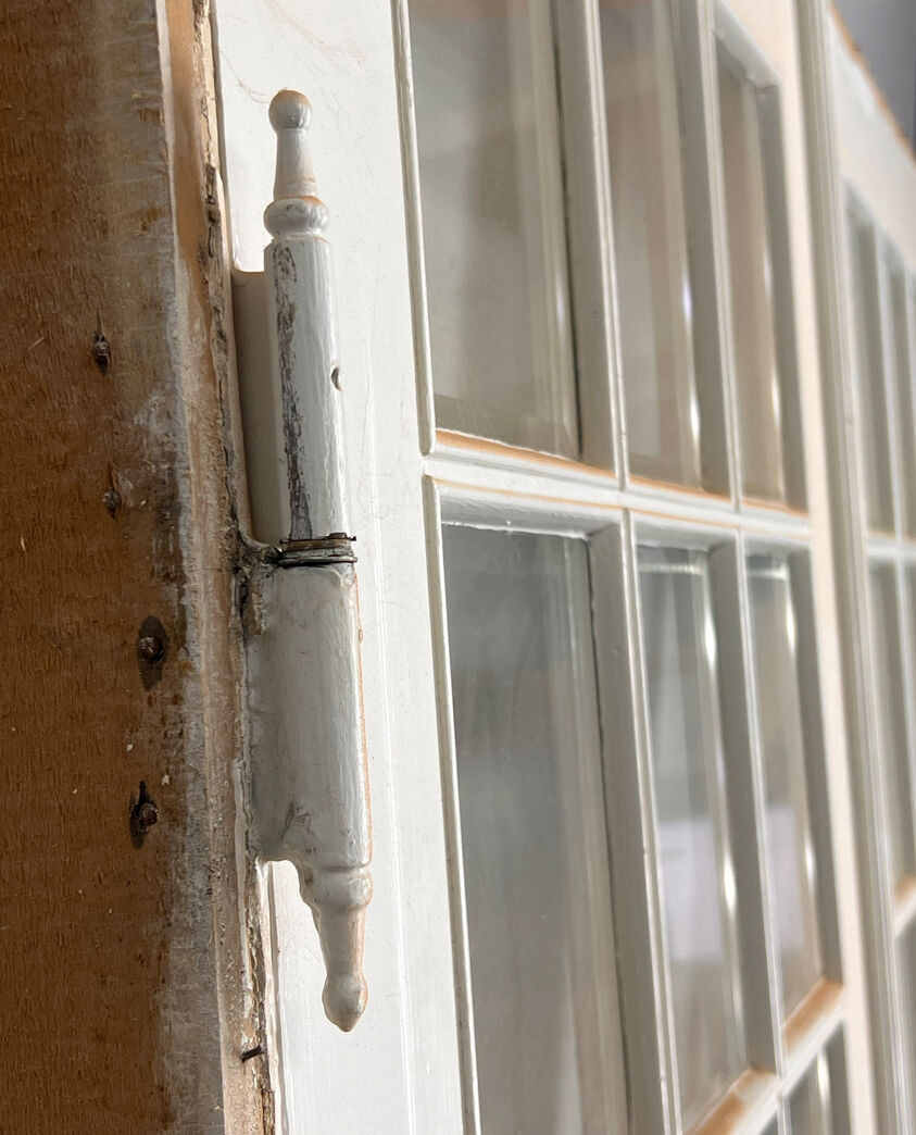 Fransk dør med facetslebne glas