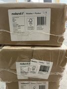 Molan gulv,  ask hvid matlak 9,5 m2