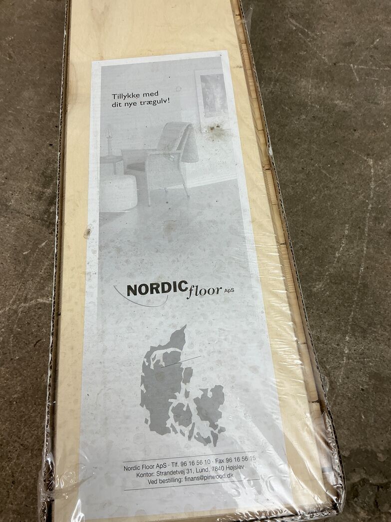 Nordic floor ask hvid mat lak 4,3 m2