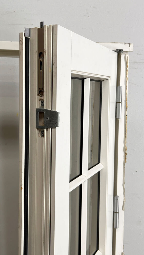 Dobbelt terrassedør med karm