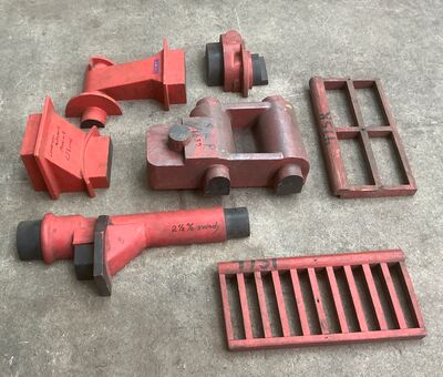 7 stk. støbeform fra Holbæk Jernstøberi