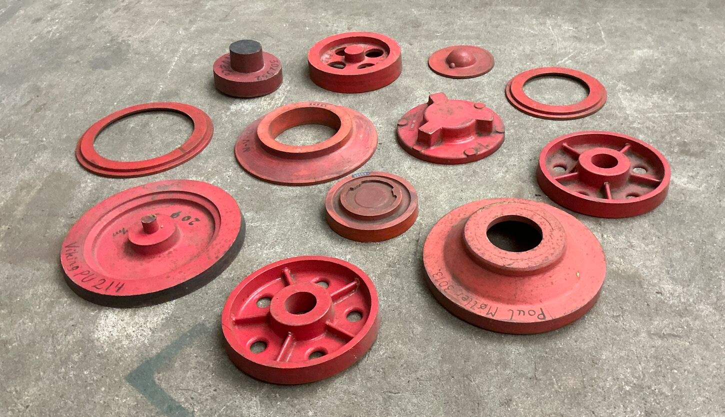 12 stk. støbeform fra Holbæk Jernstøberi