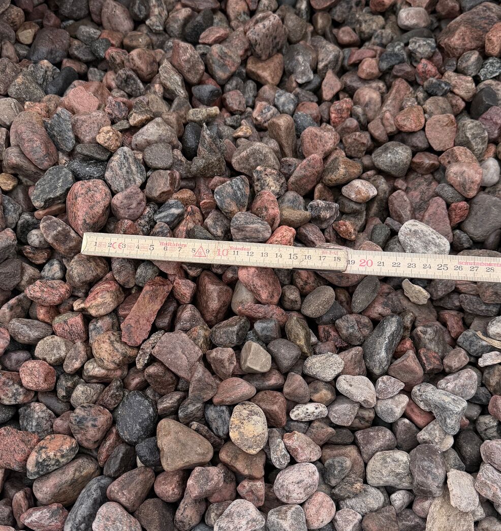 860 kg. Nøddesten ca 16-32 mm