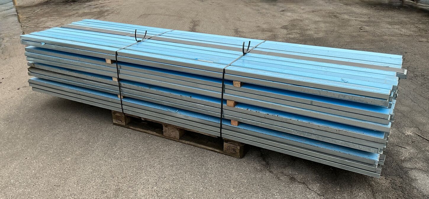 220 stk Triplan skinne med 4 mm polyethendug - 3 meter