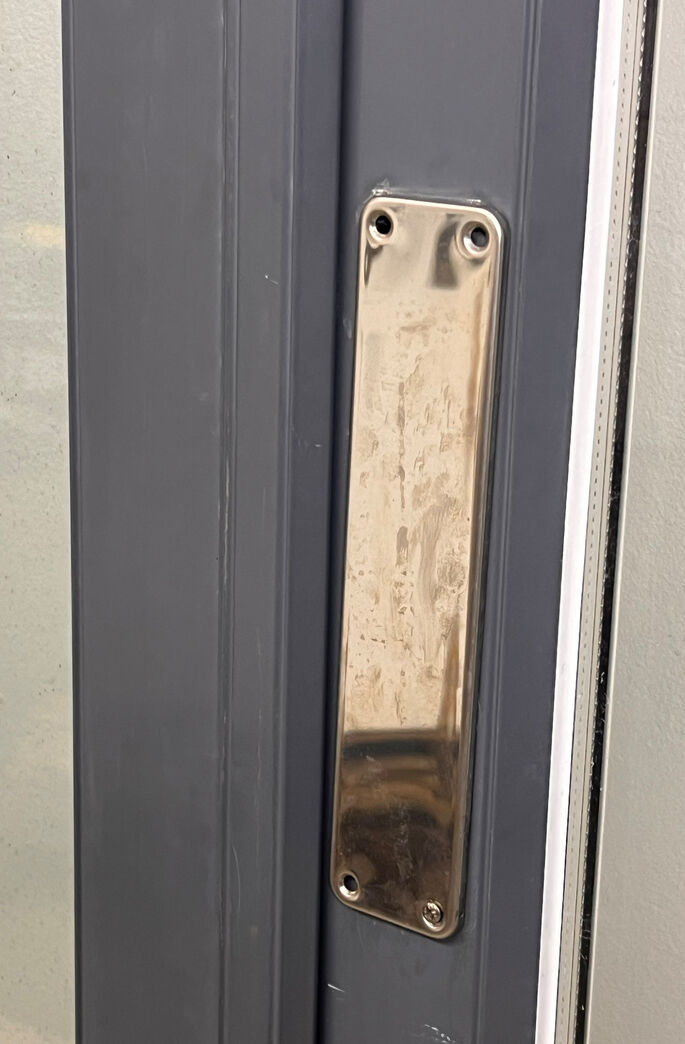 Dobbelt terrassedør med karm