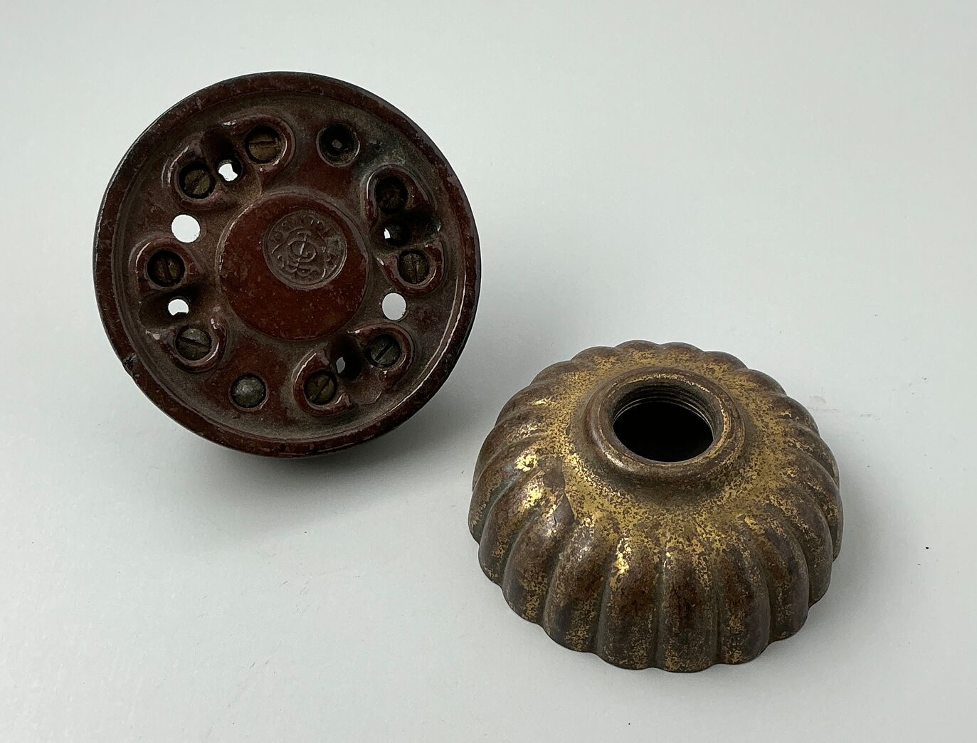 Messing korrespondance afbryder (sort) stor model