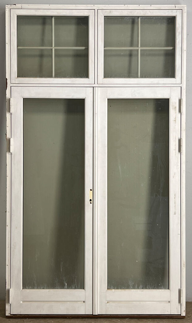 Dobbelt terrassedør med overparti