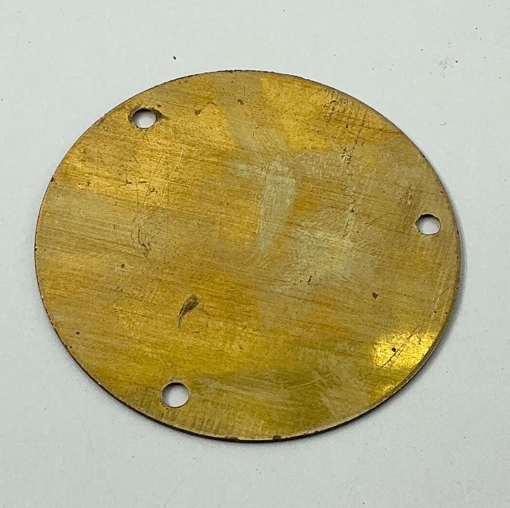 Messing blinddæksel til gamle døre