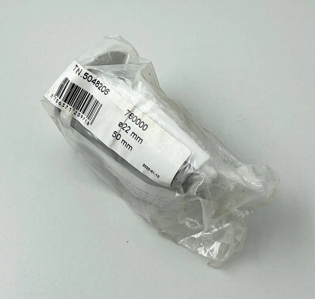 Dørstopper, stål, Ø22 mm x 50 mm