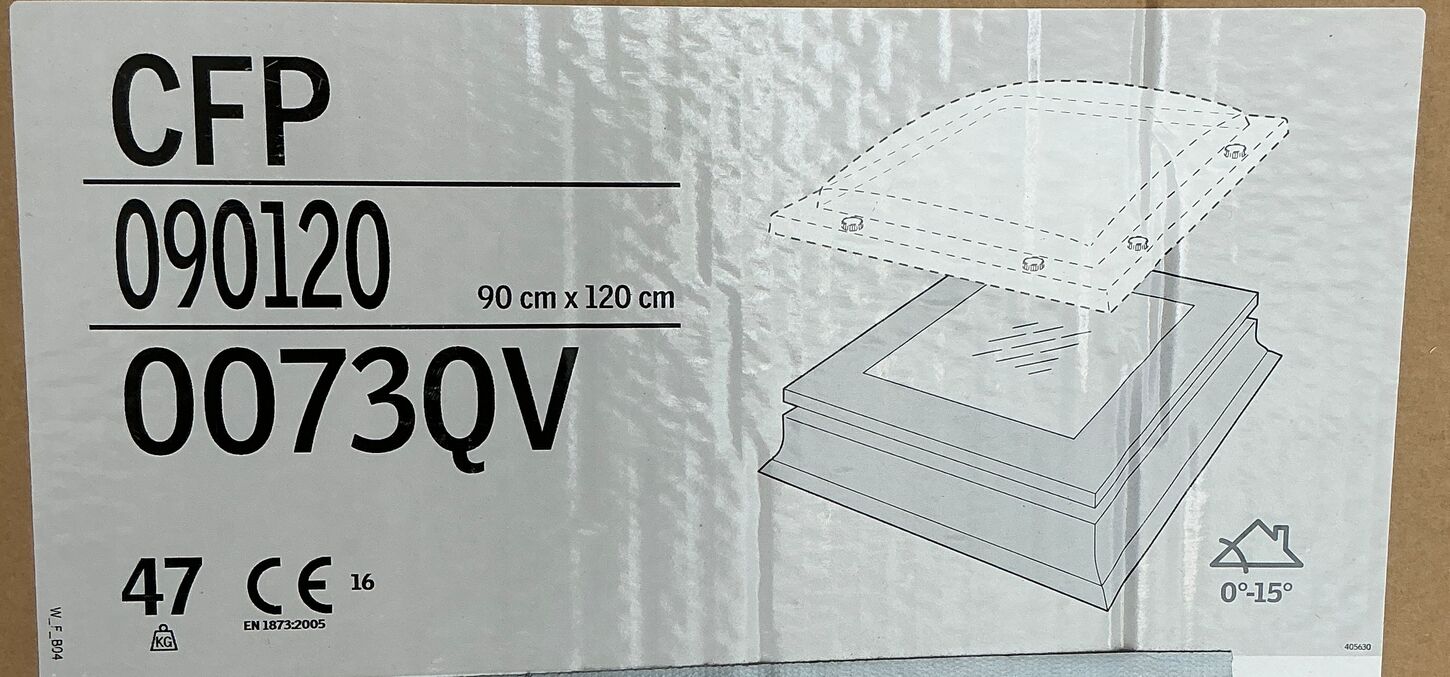 VELUX fladtagsvindue CFP 90x120 cm
