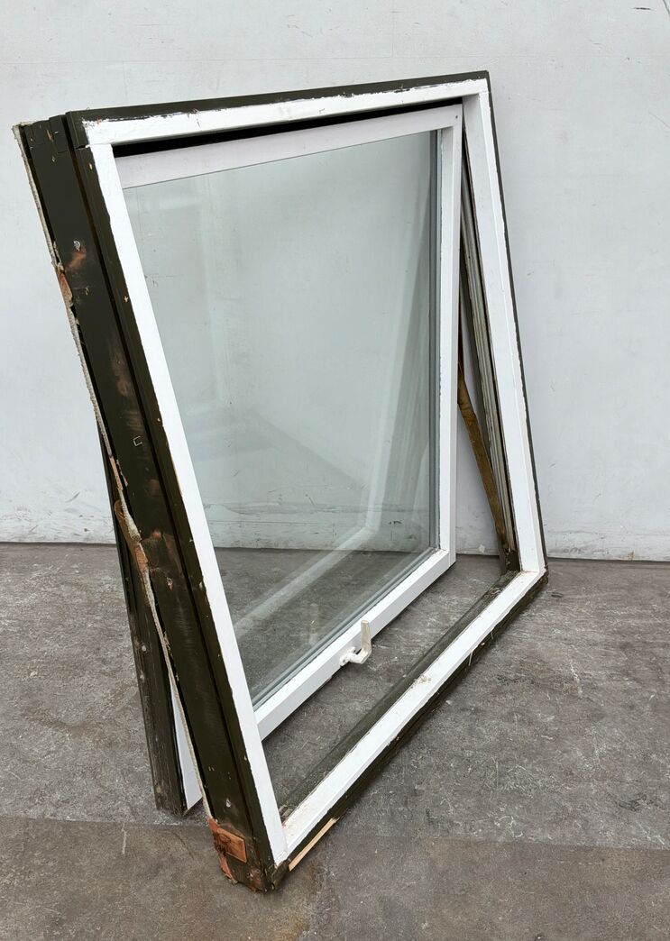 Grønt Termovindue 119x125 m/alu vandnæse