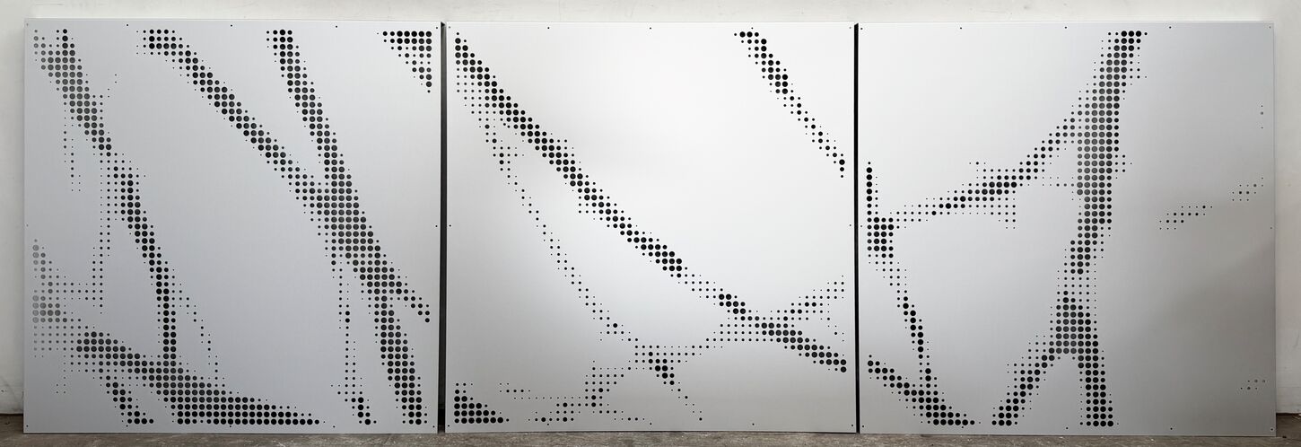 Aluminiumsplade med hulmønster 1200x1195 mm